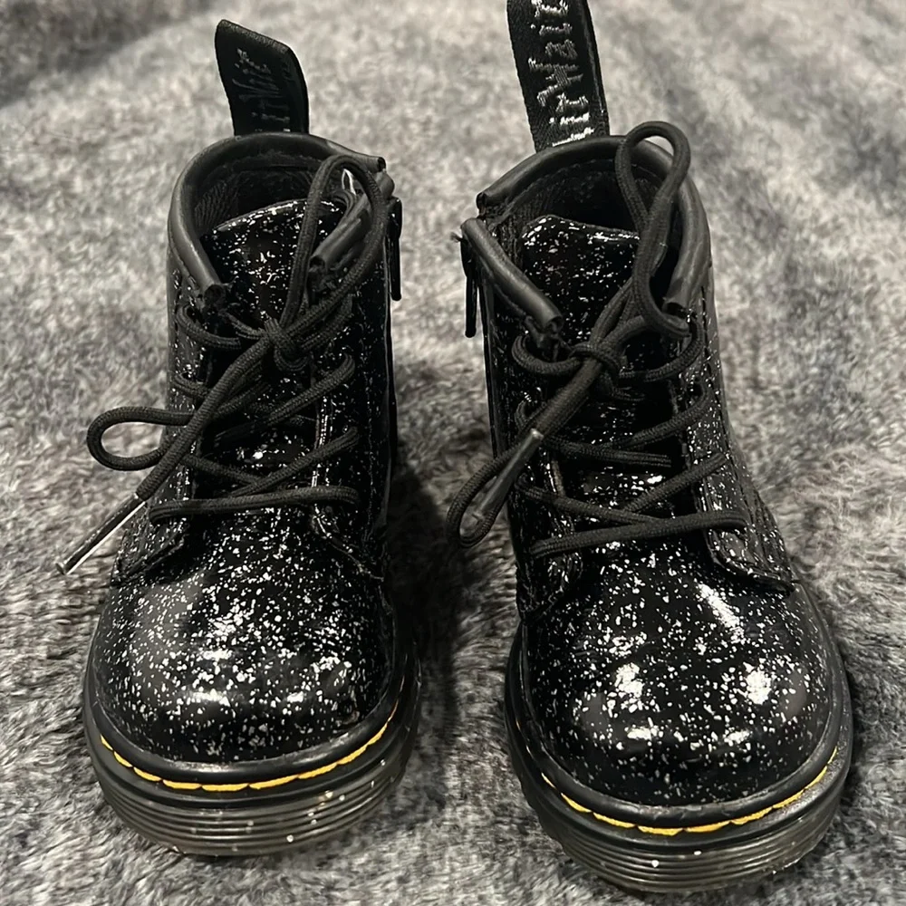 Toodler Dr. Martens Glitter Ankle Boots - Picture 2 of 3
